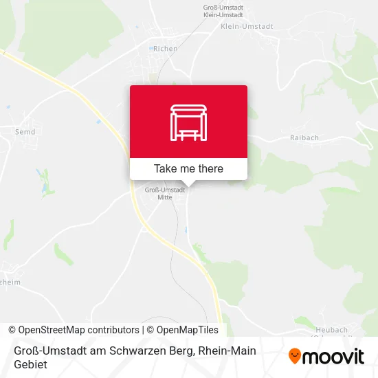 Карта Groß-Umstadt am Schwarzen Berg