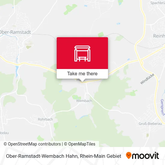 Карта Ober-Ramstadt-Wembach Hahn