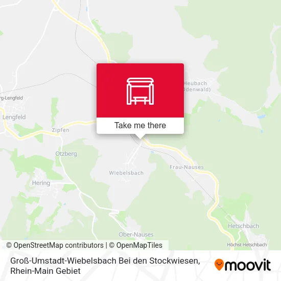 Карта Groß-Umstadt-Wiebelsbach Bei den Stockwiesen
