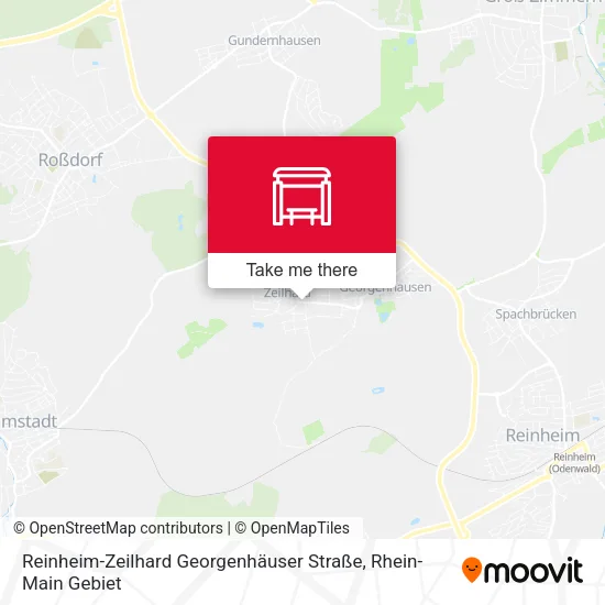 Карта Reinheim-Zeilhard Georgenhäuser Straße