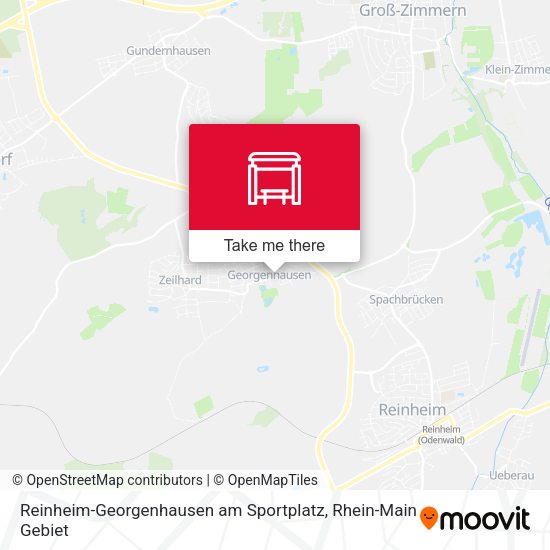 Reinheim-Georgenhausen am Sportplatz map