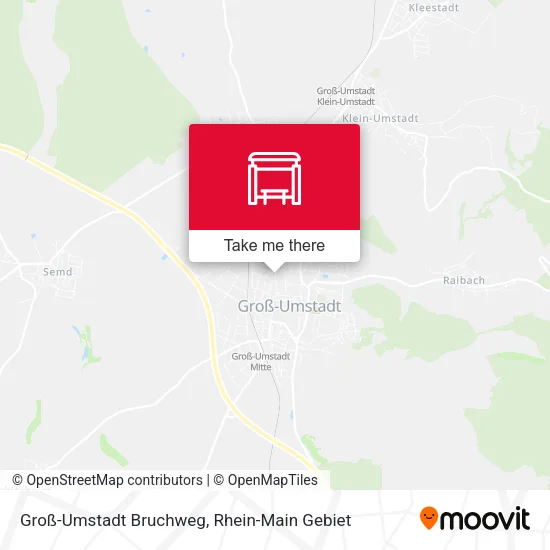 Карта Groß-Umstadt Bruchweg