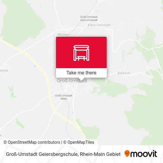 Карта Groß-Umstadt Geiersbergschule