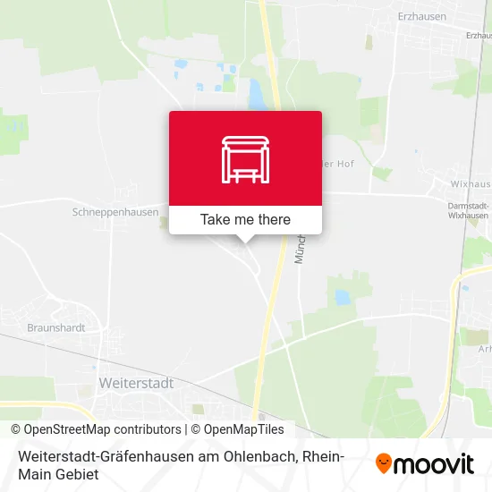 Карта Weiterstadt-Gräfenhausen am Ohlenbach