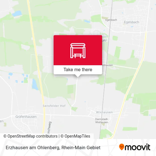 Карта Erzhausen am Ohlenberg