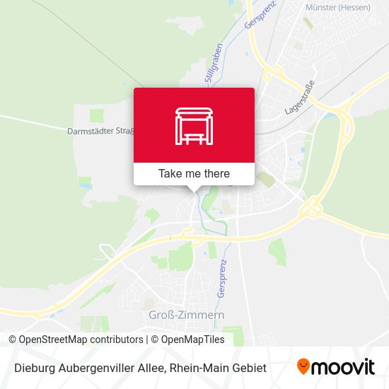 Dieburg Aubergenviller Allee map