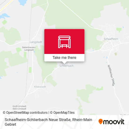 Schaafheim-Schlierbach Neue Straße map