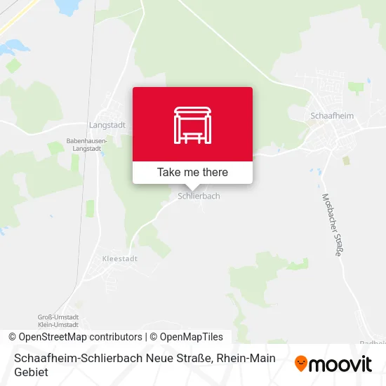 Schaafheim-Schlierbach Neue Straße map