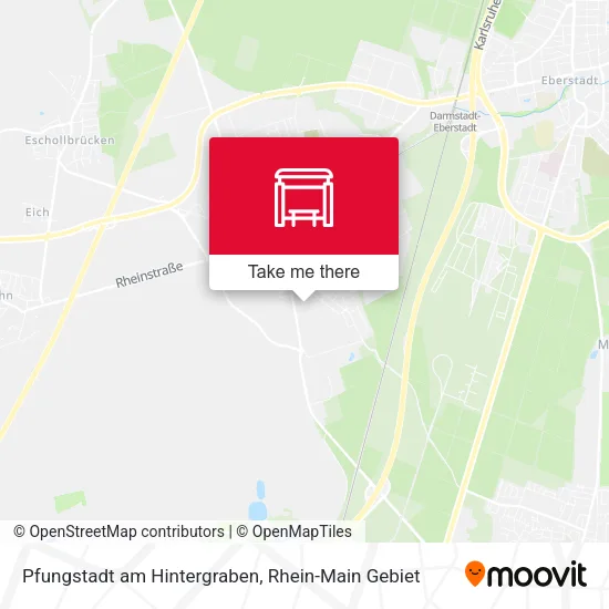 Карта Pfungstadt am Hintergraben