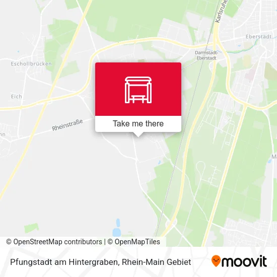 Карта Pfungstadt am Hintergraben