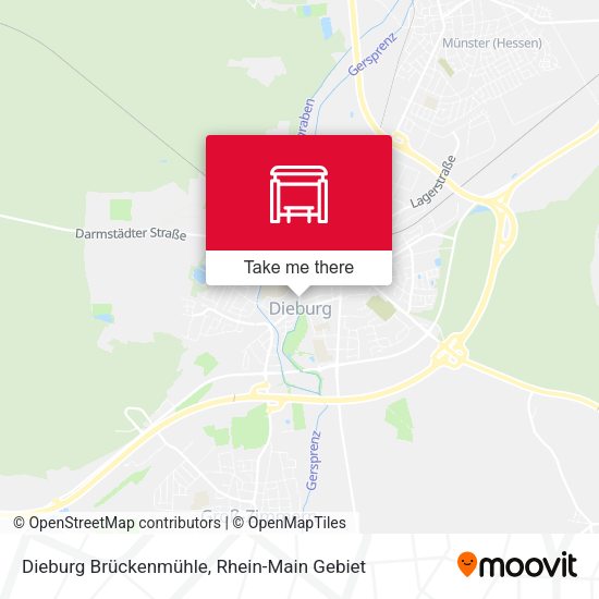 Dieburg Brückenmühle map