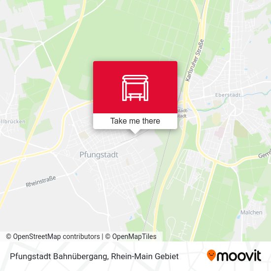 Pfungstadt Bahnübergang map