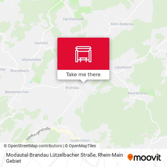 Modautal-Brandau Lützelbacher Straße map