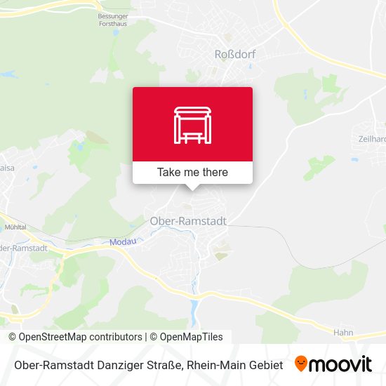 Ober-Ramstadt Danziger Straße map