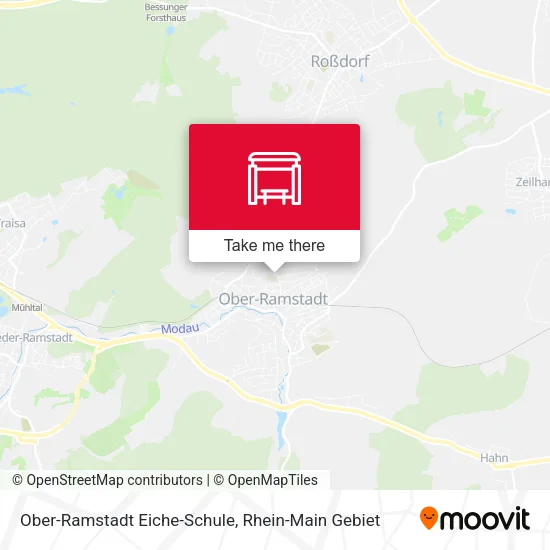 Карта Ober-Ramstadt Eiche-Schule
