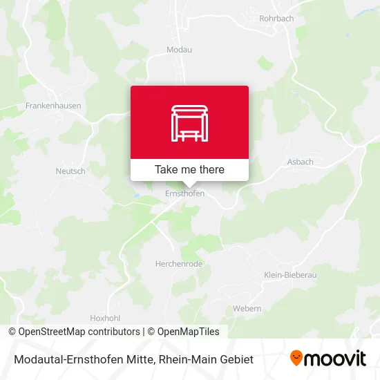 Карта Modautal-Ernsthofen Mitte