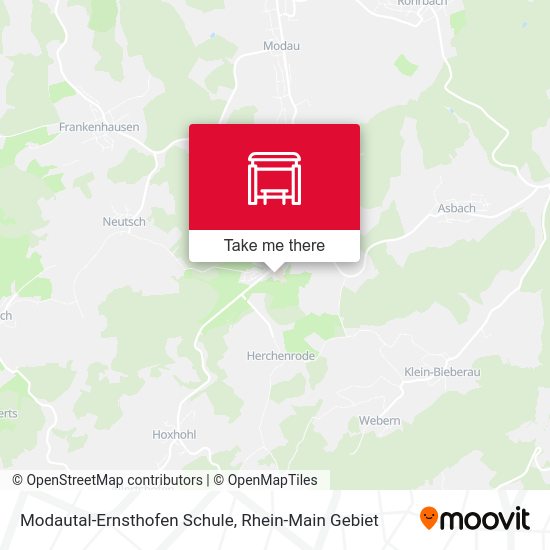 Modautal-Ernsthofen Schule map