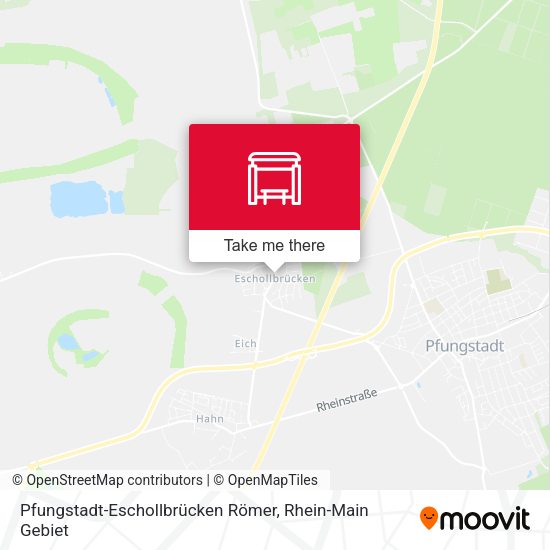 Pfungstadt-Eschollbrücken Römer map