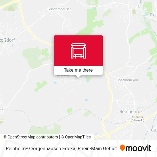 Reinheim-Georgenhausen Edeka map