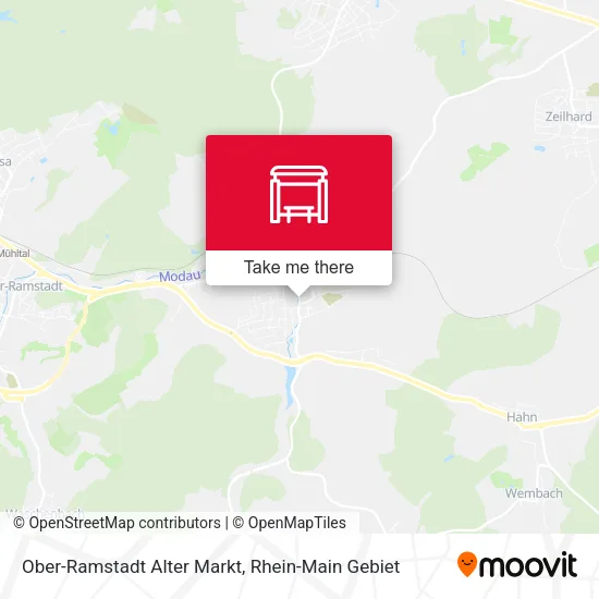 Карта Ober-Ramstadt Alter Markt