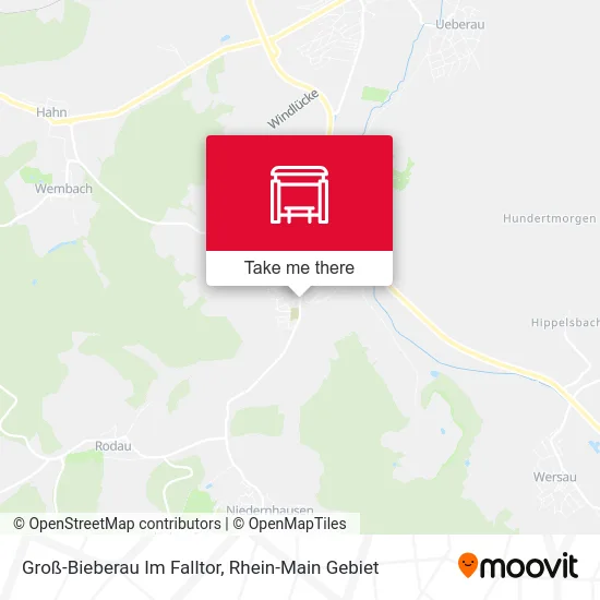 Groß-Bieberau Im Falltor map