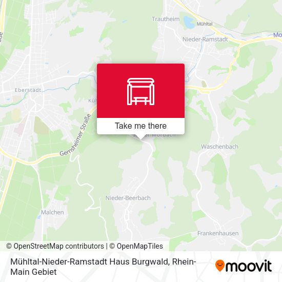 Mühltal-Nieder-Ramstadt Haus Burgwald map