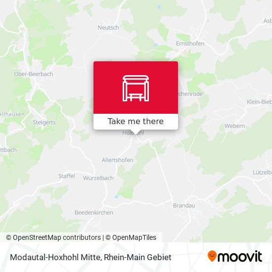 Карта Modautal-Hoxhohl Mitte