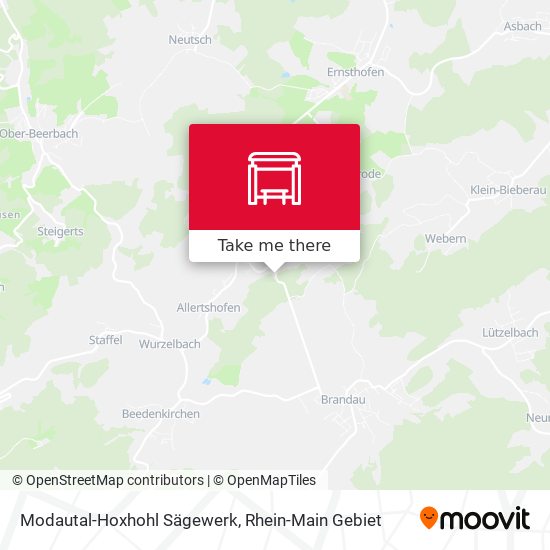 Карта Modautal-Hoxhohl Sägewerk