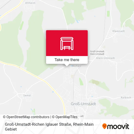 Карта Groß-Umstadt-Richen Iglauer Straße