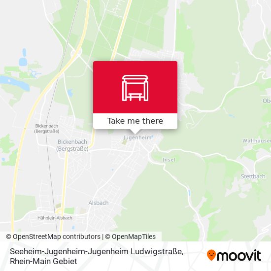 Seeheim-Jugenheim-Jugenheim Ludwigstraße map