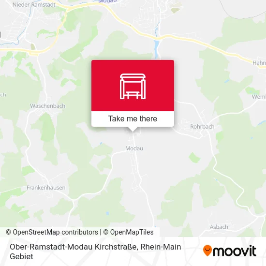 Карта Ober-Ramstadt-Modau Kirchstraße