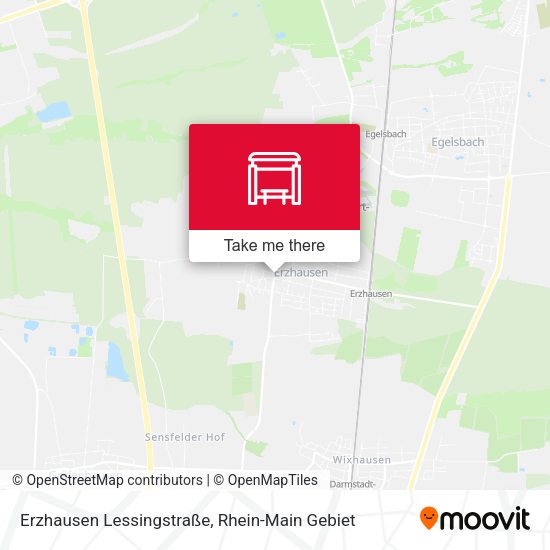 Карта Erzhausen Lessingstraße