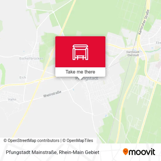 Карта Pfungstadt Mainstraße