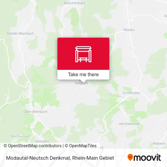 Modautal-Neutsch Denkmal map