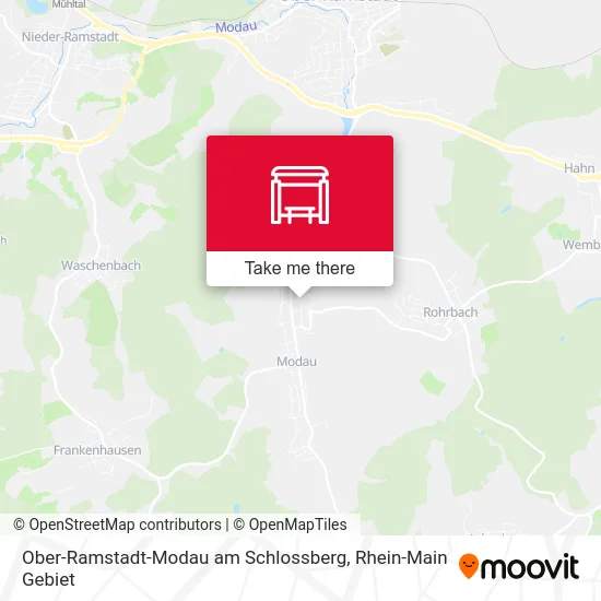 Карта Ober-Ramstadt-Modau am Schlossberg