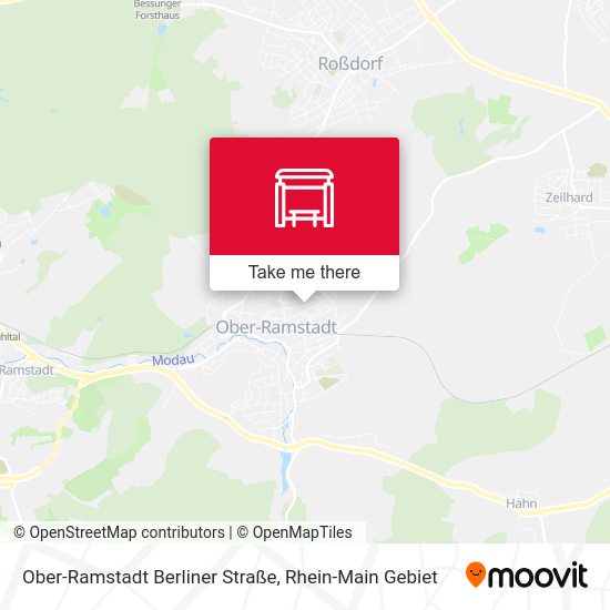 Ober-Ramstadt Berliner Straße map
