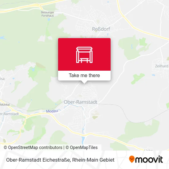 Карта Ober-Ramstadt Eichestraße