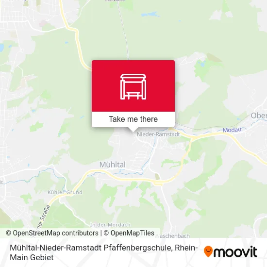 Карта Mühltal-Nieder-Ramstadt Pfaffenbergschule