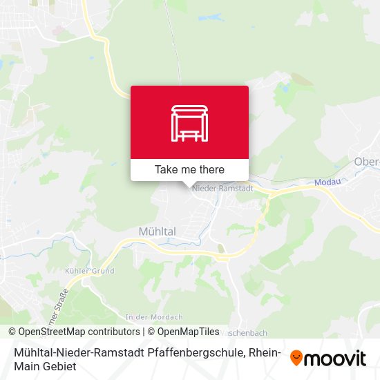 Mühltal-Nieder-Ramstadt Pfaffenbergschule map