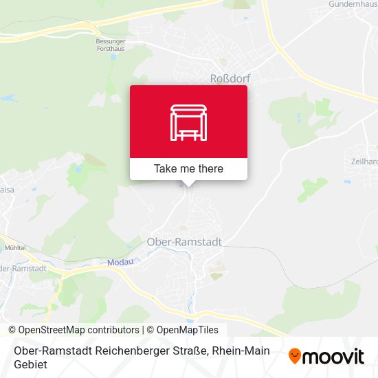 Ober-Ramstadt Reichenberger Straße map