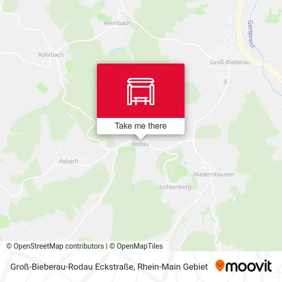 Карта Groß-Bieberau-Rodau Eckstraße