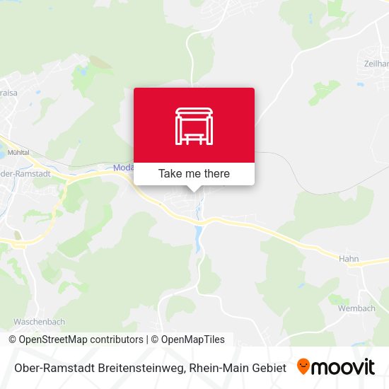 Ober-Ramstadt Breitensteinweg map