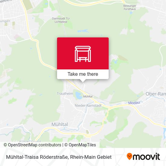 Mühltal-Traisa Röderstraße map