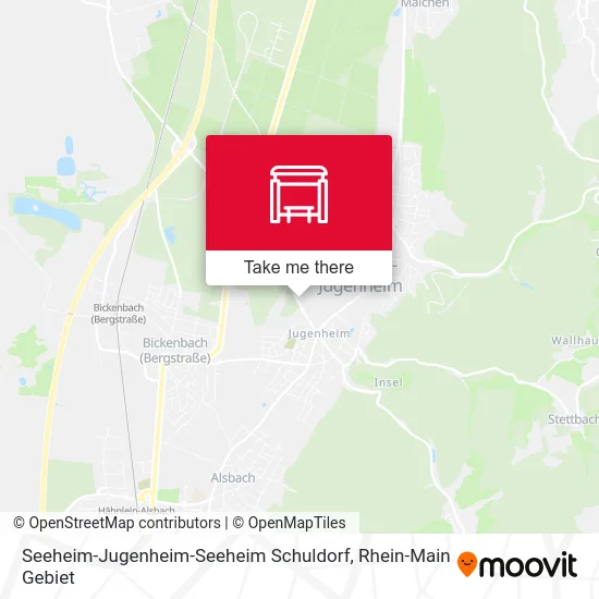 Карта Seeheim-Jugenheim-Seeheim Schuldorf