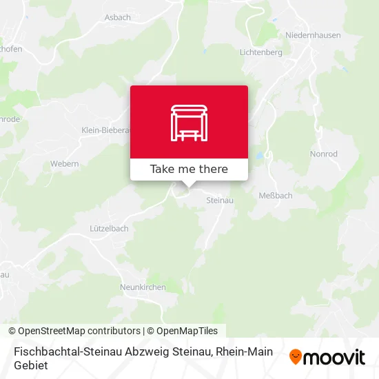Карта Fischbachtal-Steinau Abzweig Steinau