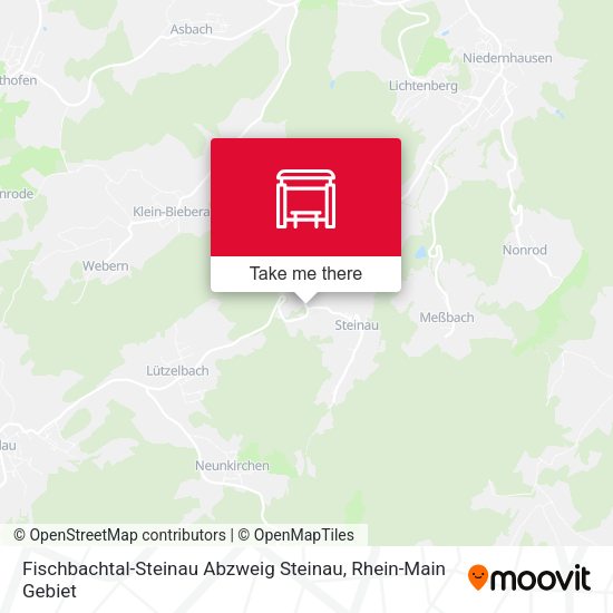 Fischbachtal-Steinau Abzweig Steinau map