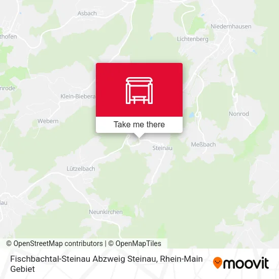 Карта Fischbachtal-Steinau Abzweig Steinau