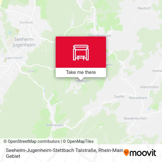Карта Seeheim-Jugenheim-Stettbach Talstraße