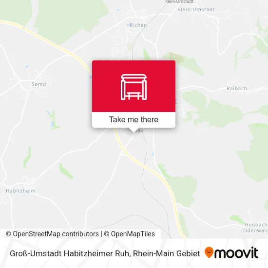 Карта Groß-Umstadt Habitzheimer Ruh