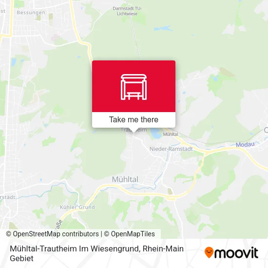 Карта Mühltal-Trautheim Im Wiesengrund